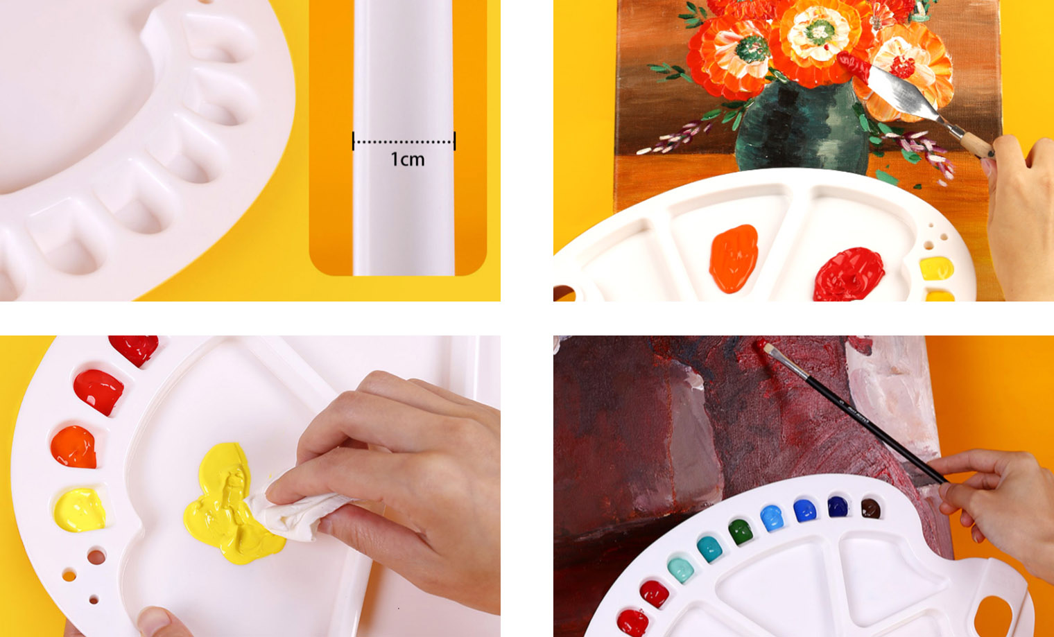 17-Hole Easy Watercolor Palette