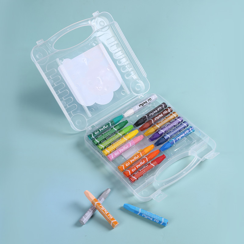 Transparent Plastic Box Heavy Color Oil Pastel Diy Brush Art Supplies